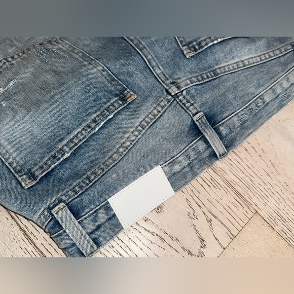 NWT Pistola Nova High Rise Distressed Denim Jean Cut Off Shorts in Chaser 27 - Picture 5 of 11